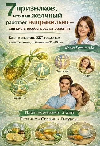 7 признаков, что ваш желчный работает неправильно — и мягкие способы поддержки (Юлия Крушанова)