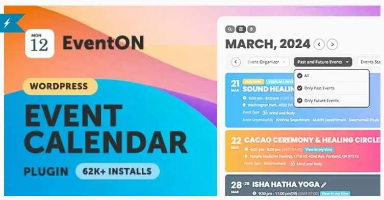 EventON — плагин виртуального календаря WordPress (Ашанджай)