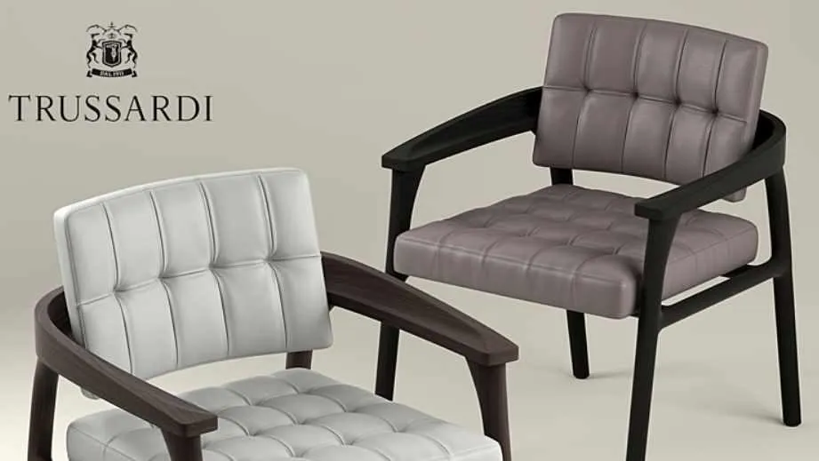 №32. Моделирование стульев Trussardi Casa Casilia Lounge Armchair в 3d max (Артём Гоголов)