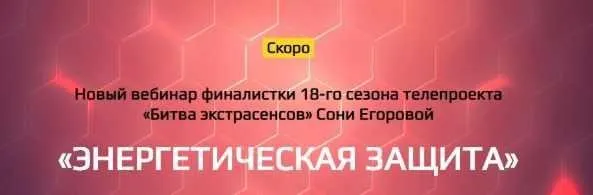 Энергетическая защита (Соня Егорова)