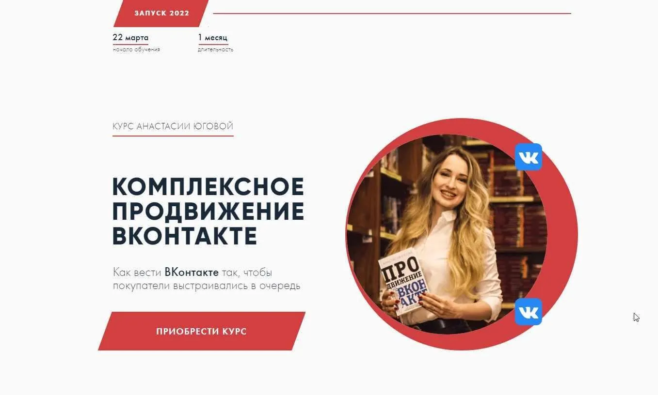 Комплексное продвижение ВКонтакте. Тариф - Стандарт (Анастасия Югова)