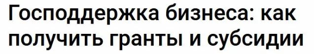 [Klerk] Господдержка бизнеса: как получить гранты и субсидии (Наталья Гончарова)