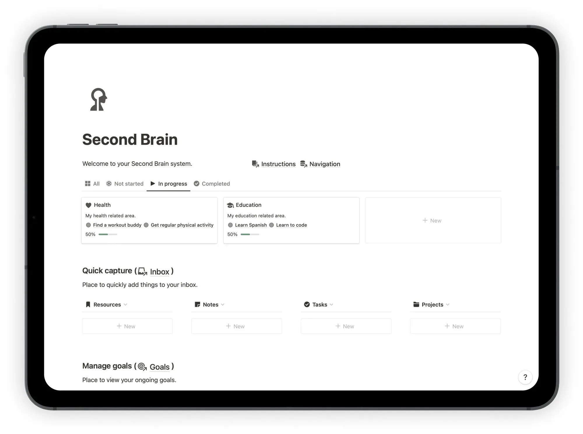 [Notion] Organize Your Entire Life With Notion Second Brain (notionway)