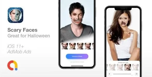 [Codecanyon] Scary Faces v1.0. Apply Face Morphing filters. Great for Halloween. 2020