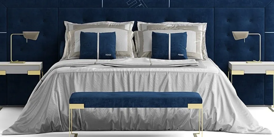 №19. Моделирование кровати Fendi Pincio Bed в 3d max и marvelous designer (Артём Гоголов)