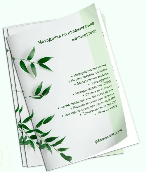 [Академия молодости и красоты] Методичка по улучшению желчеоттока 2025 (Ольга Евдокимова)