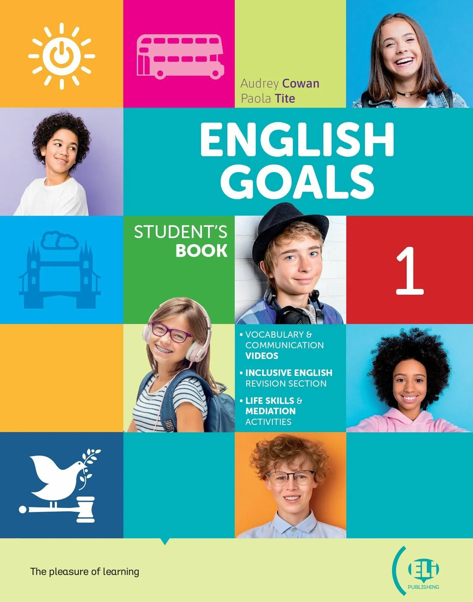 [ELI Publishing] English Goals 1. Комплект SB+WB+ audio +video (Паола Тайт, Одри Коуэн)