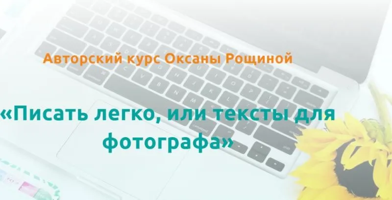 Писать легко, или тексты для фотографа, 2017 (Оксана Рощина)