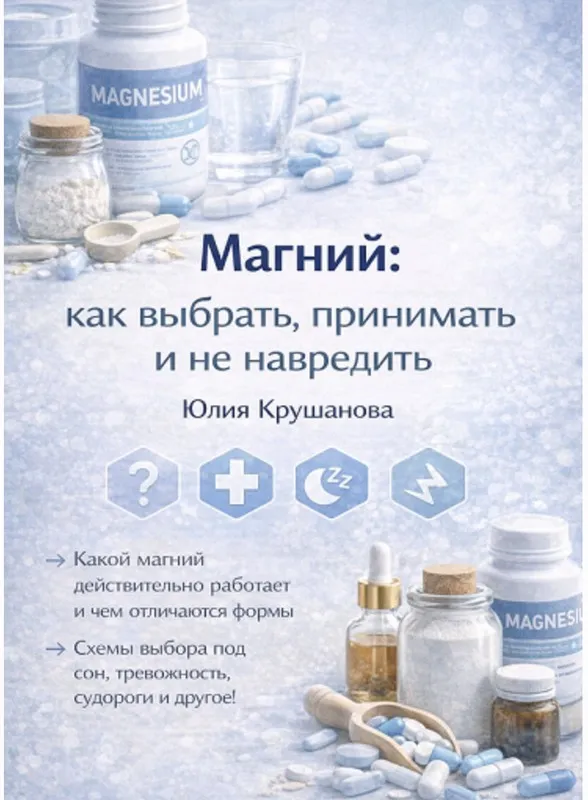 Магний: как выбрать, принимать и не навредить (Юлия Крушанова)