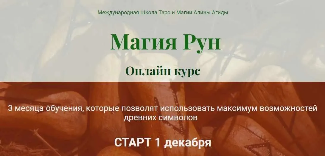 Mагия Рун. Блок 1 (Алина Агида)