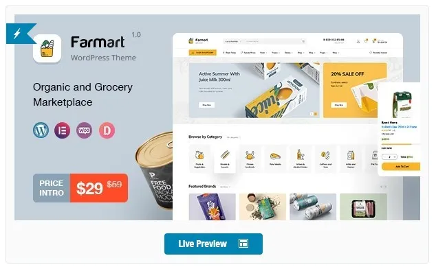 [Themeforest] Farmart v1.0.0 - тема для WordPress (drfuri)