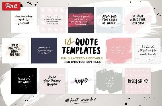 [CreativeMarket] Instaquote Lettering Kit
