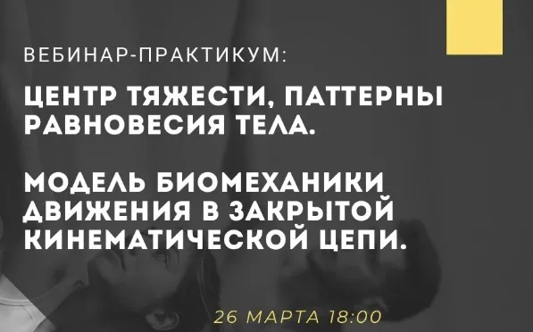 Центр тяжести. Паттерны равновесия тела. Модель биомеханики движения в закрытой кинематической цепи (Александр Волоткевич)