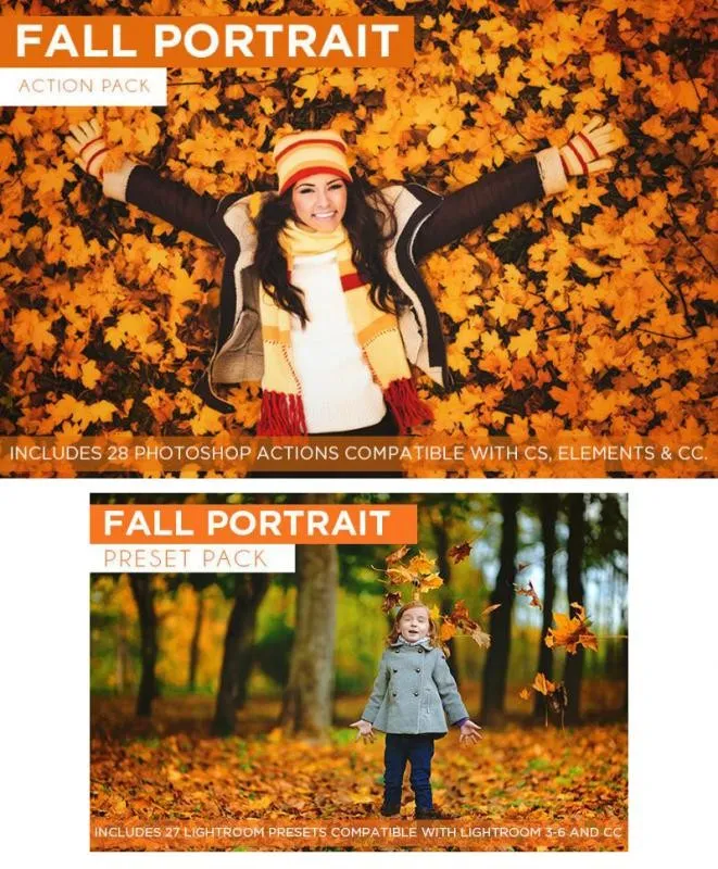 Fall Portrait Action Pack и Lightroom Preset Pack (BP4U)