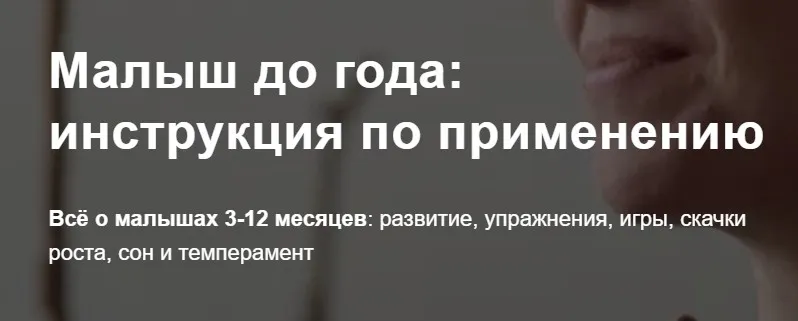 Малыш до года: инструкция по применению 3-12 месяцев. Тариф Базовый (Полина Грин)