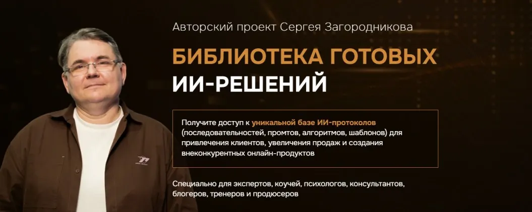 Библиотека готовых ИИ-решений (Сергей Загородников)