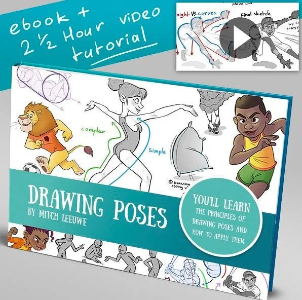 How to draw poses - Как рисовать позы (Mitch Leeuwe)