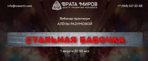 [Врата Миров] Стальная бабочка (Алёна Разумова)
