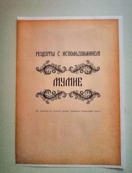 Брошюра рецептов Мумие (altayatravy)