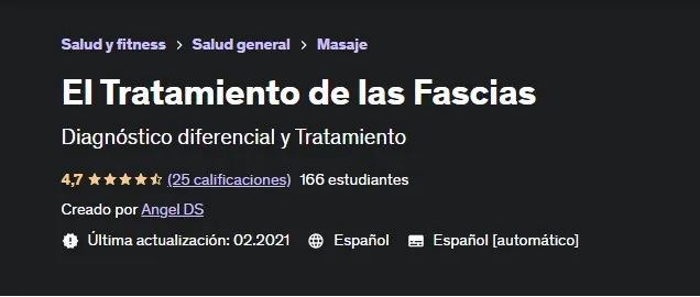[Udemy] Лечение фасций / El Tratamiento de las Fascias (Angel DS)