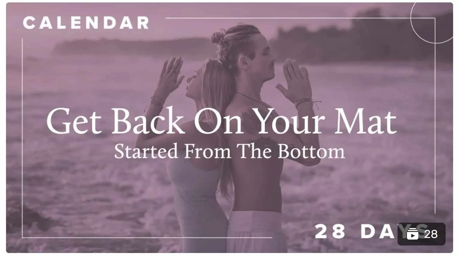 Boho Beautiful Official. Calendars. Get Back On Your Mat | 28 Days to 60 Minutes Home Yoga Practice Calendar (bohobeautiful)