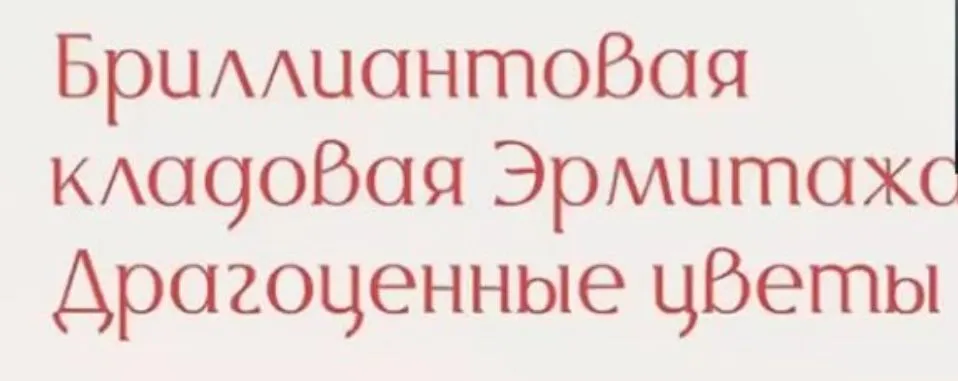 [Эрмитаж] Бриллиантовая кладовая Эрмитажа. Драгоценные цветы (В.С. Петрова)