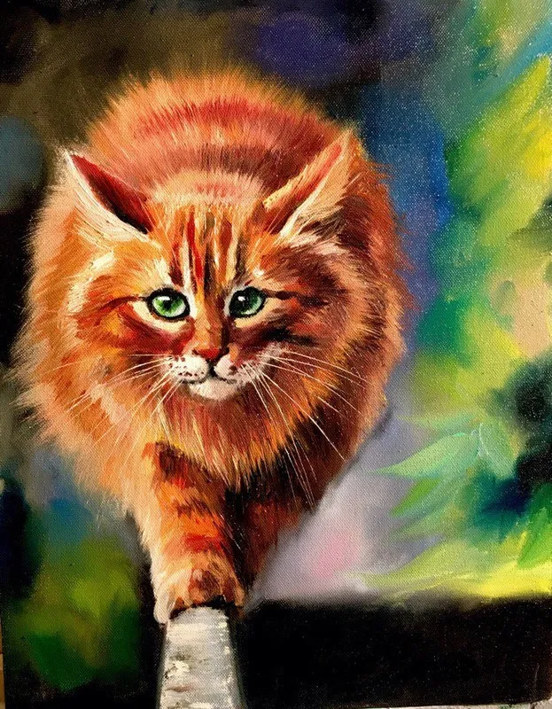 [Живопись маслом] Рыжий кот (Ольга Базанова)
