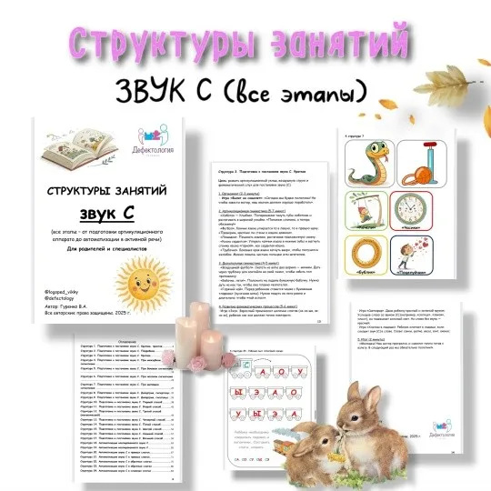 [Defectology] Структуры занятий звук С (Виктория Гуренко)