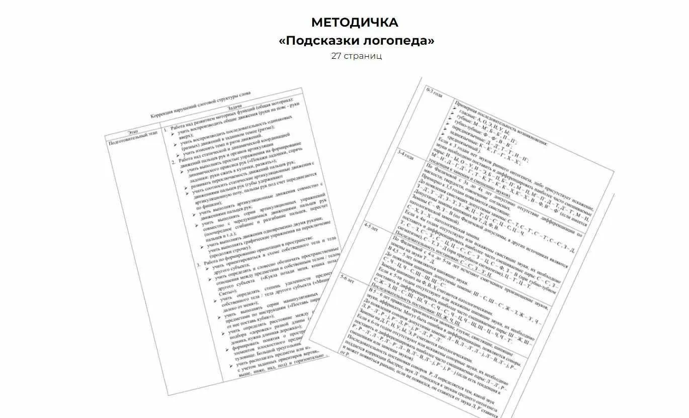 Методичка ‌Подсказки логопеда (Алина Яцына)