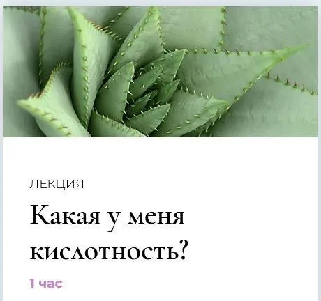 Полюби свою кислотность. Лекция «Какая у меня кислотность?» (Венера Хабирова)