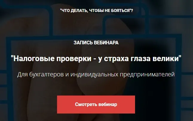 Налоговые проверки - у страха глаза велики (Мария Адамович)