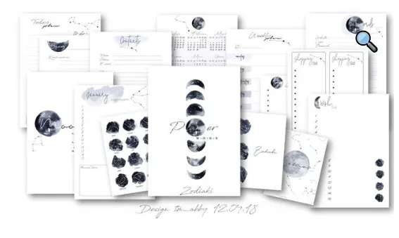 Страницы для планнера серия Zodiaki [TM Abby]