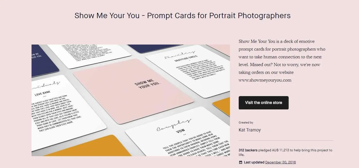 [ShowmeYourYou] Prompt Cards for Portrait Photographers. Карточки по психолог. позингу, на русском (Kat Tramoy)