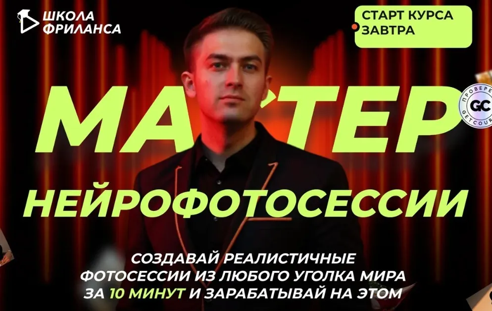[Школа фриланса] Мастер нейрофотосессий. Тариф Для заработка (Алексей Радонец)