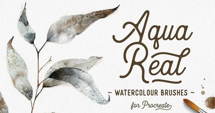 [Кисти] AquaReal Procreate Watercolor Set (Lisa Glanz)