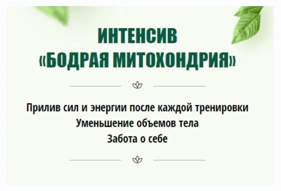 Бодрая митохондрия (Юлия Кудрина)