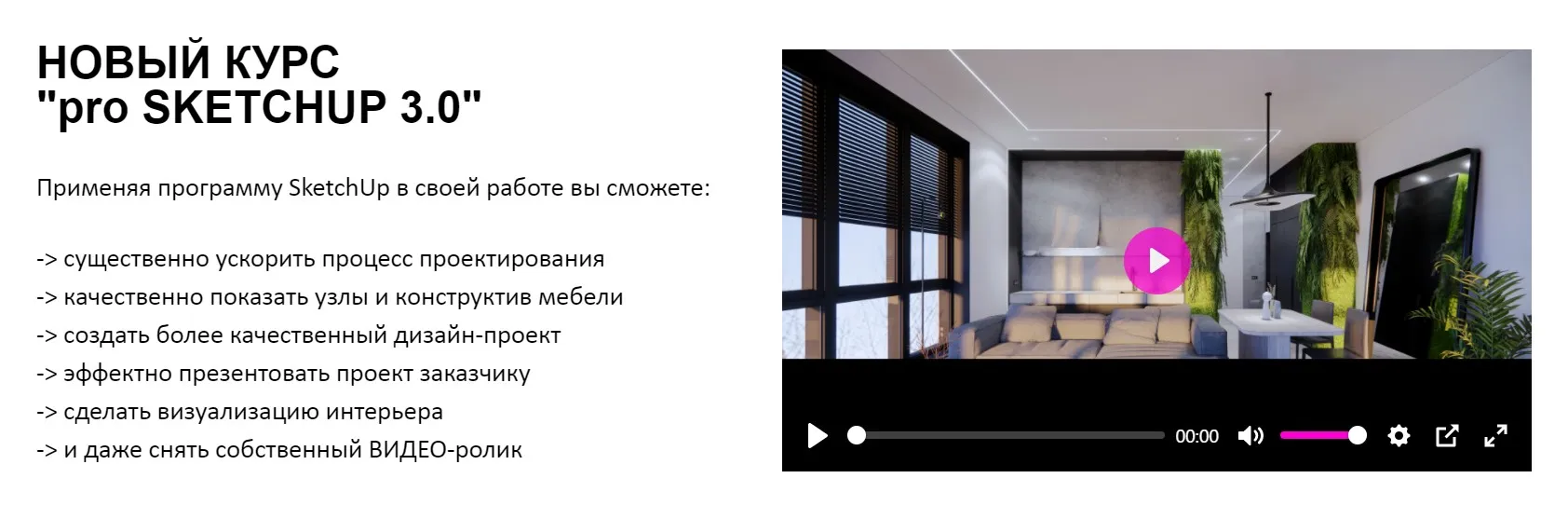 [Умный Дизaйн] Pro SKETCHUP 3.0. Тариф «Маг» (Полина Афонская, Елена Трофимова)