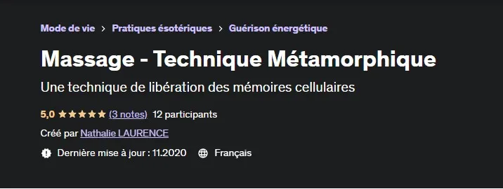 [udemy] Массаж - метаморфическая техника (Nathalie Laurence, Натали Лоуренс)