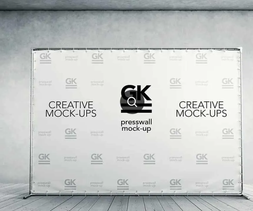 [PSD] 3D Press Wall / Banner Mock Up