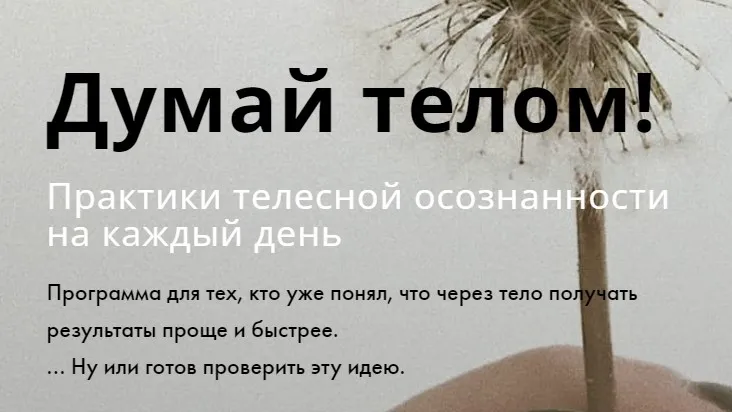 Думай телом! Практики телесной осознанности на каждый день (Александра Вильвовская, Виктор Ширяев)