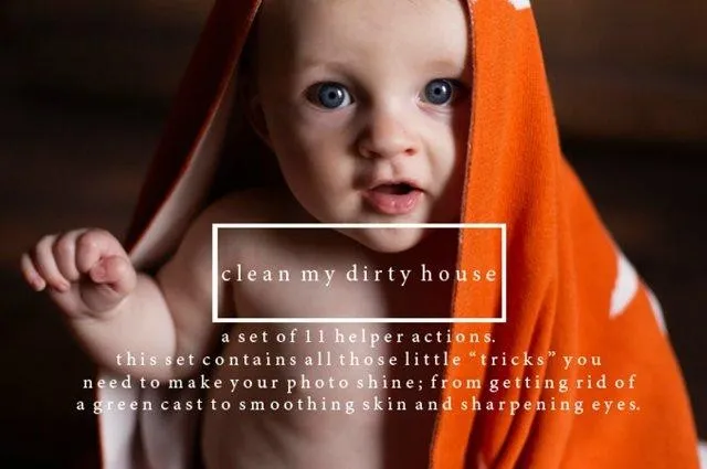 [CreativeMarket] Почисти мой грязный дом / Clean My Dirty House Photoshop Actions