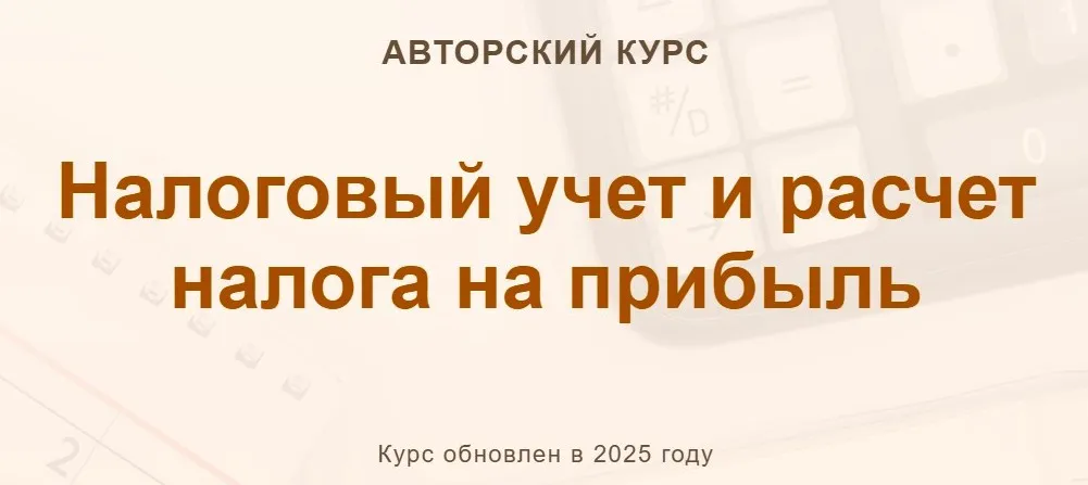 [учетбеззабот.рф] Налоговый учет и расчет налога на прибыль 2025. Тариф  Тестовый конспект (Ольга Шулова)