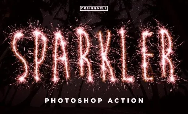 [сreativemarket.com} Эффект Бенгальского Огня для Photoshop