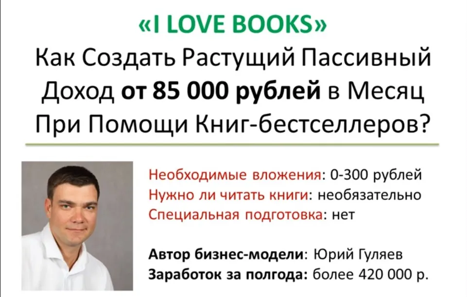 Создаем пассивный доход на книгах-бестселлерах от 85 000 рублей в месяц. Оптимальный (Юрий Гуляев)