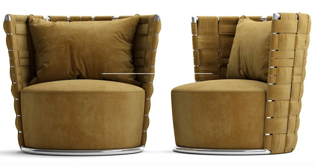 №44. Моделирование кресла Roberto Cavalli Lounge Occasional Chairs Bell в 3d max (Артем Гоголов)