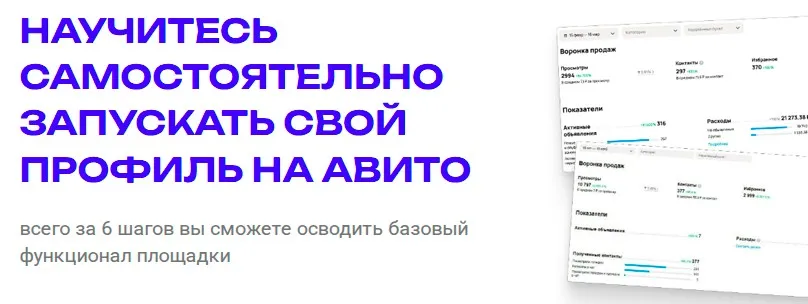 Научитесь самостоятельно запускать свой профиль на Авито (Илья Антонов)