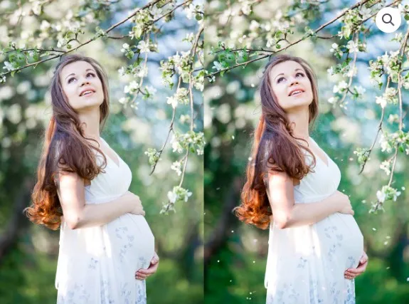 Лепестки цветов фотоналожение / White petals photo overlays (MixPixBox)
