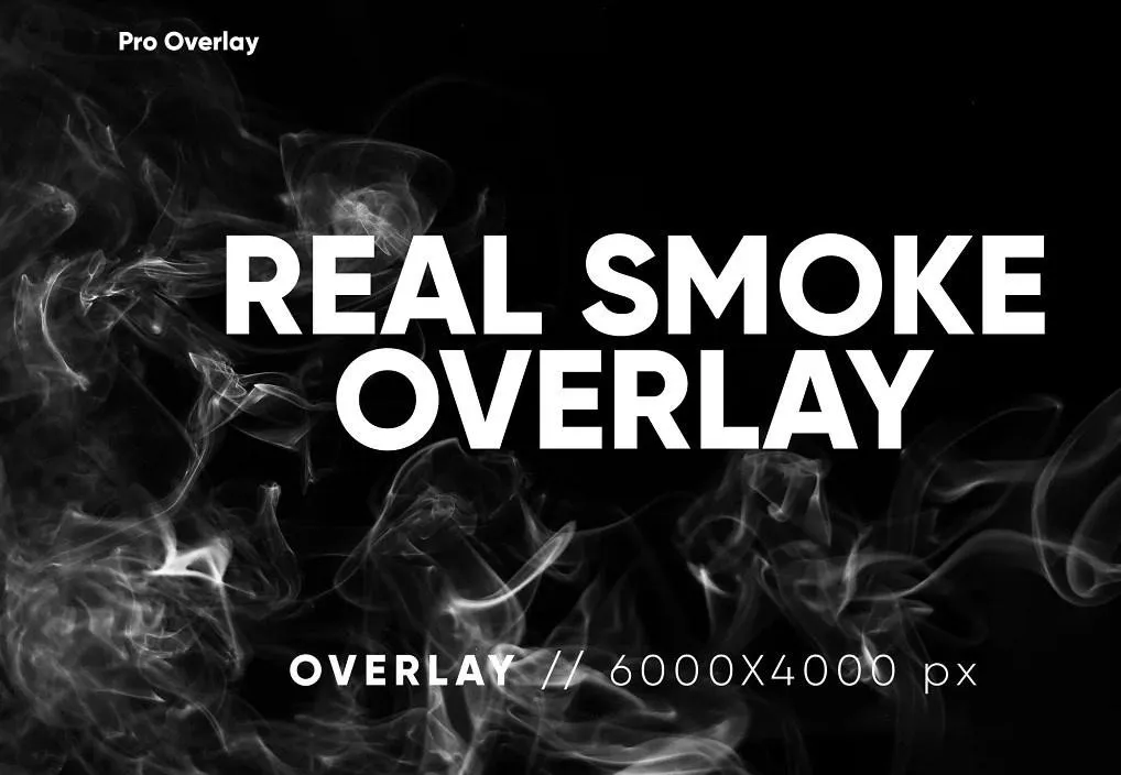 [creativemarket.com] 30 Real Smoke Overlays - 30 фотоналожений реального дыма