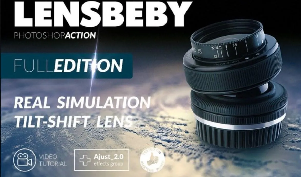 [CreativeMarket] Экшен для Photoshop Lensbeby эффект