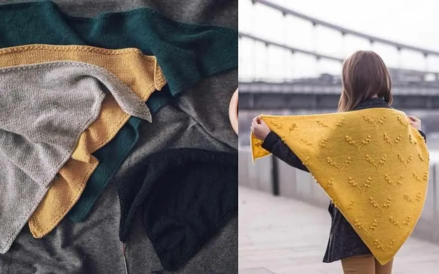 [schoolknitting] Платок от прямого угла (Маргарита Терехова)